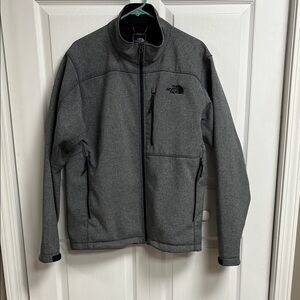 The North Face Gray Performance Jacket with Stand-Up Collar